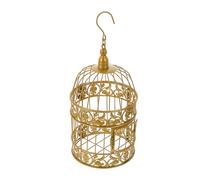 KHBUAB Cage à Oiseaux Décorative en Fer Forgé Dorée pour Mariage Champêtre et Décoration Intérieure Style Européen