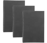 KHBUAB Cahiers à Spirale et Format Compact Portables Lignés Lot de 3 en Papier et Fer, Bloc-notes Pratique Écriture Fluide pour Étudiants et Bureau
