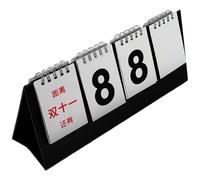 KHBUAB Calendrier Perpétuel Moderne Noir en Papier Fonction Compte à Rebours, Format Debout Réutilisable pour Décorer une Pièce la Maison Plusieurs styles