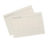 KHBUAB Carnet de Notes Beige 2pcs 60 Pages Papier Facile à Écrire Portable pour Enseignants et Personnel Bureau Agenda Hebdomadaire Pratique