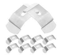 KHBUAB Clip en C pour Persienne Verticale en Fer Argenté, Design Léger et Moderne, Support de Fixation Polyvalent pour Stores Verticaux, 1 Set