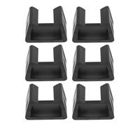 KHBUAB Clips de Fermoirs Antidérapants Lot de 6 pour Canapé Extérieur en Plastique Noir et pour Meubles de Patio Modulables et Sectionnels Sectionnels