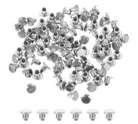 KHBUAB Clou de Pneu à Visser en Alliage D'aluminium Argenté, 100pcs, Crampons pour Pneus Hiver Améliorant la Tenue de Route Performance Polyvalente en Conditions Extrêmes
