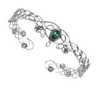 KHBUAB Couronne du Roi Accessoire Royal Confortable Motif de Vigne Ajouré en Alliage Blanc pour Hommes Adultes, pour Célébrations et Mariages