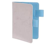 KHBUAB Couverture et Poche Intérieure Fente pour Cartes en Tissu et Pu Légère avec Porte-stylo Élégante Rose pour Carnet A6 pour Séances D'étude et Usage Scolaire
