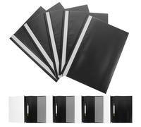 KHBUAB Dossier de Fichiers Organiseur en Pp Noir 15pcs pour Bureau Scolaire, Protège-documents Pratique pour Garder Bureau Rangé et Gagner du Temps