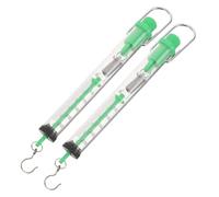 KHBUAB Dynamomètre Mécanique 2pcs 25n 2500g avec Crochet Suspendre en Plastique pour Tester la Force et Explorer les Principes Physiques en ouleur Aléatoire