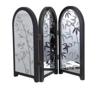 KHBUAB Écran Décoratif Pliable de Bureau en Acrylique Miroir Style Chinois Séparateur de Bureau Maison 13x9 Pouces pour Espace de Travail et Déco Intérieure