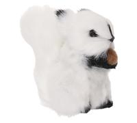 KHBUAB Écureuil Réaliste en Peluche Fourrure Artificielle et Plastique, Décoration Polyvalente Facile à Nettoyer pour Bureau et Développement Émotionnel des Garçon et Filles