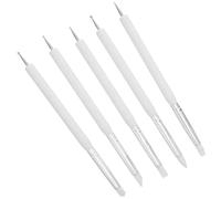 KHBUAB Ensemble de 5 Outils de Sculpture D'argile à Double Extrémité en Silicone Léger et Multi-usage pour Modelage et Gaufrage de Pâte Polymère Lors de Projets DIY