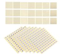 KHBUAB Étiquettes Autocollantes Rondes Application Facile et Retrait Simple Lot de 7000 pour Vêtements, Tailles S à 4xl, Papier Couché Blanc pour Gestion D'inventaire