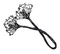 KHBUAB Façonneur à Chignon Donut Chic et Fonctionnel Accessoire de Coiffure en Tissu Noir pour Créer un Chignon Enroulé Élégant Quotidien pour Femmes et Filles