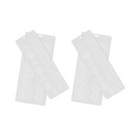 KHBUAB Gabarit de Courtepointe Floral en Plastique Blanc, Règle Patchwork Facile à Nettoyer, pour Broderie et Travaux de Patchwork