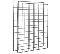 KHBUAB Grille Murale Photo en Fer Noir 2pcs pour Organiser et Afficher Photos, Décoration Murale Pratique et Créative Maison Salle de Classe