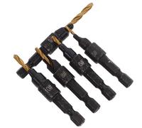 KHBUAB Jeu de Forets à Bois 3 Mèches en Acier Plaqué Titane, Haute Dureté et Filetage Profond, Travail du Bois à Domicile