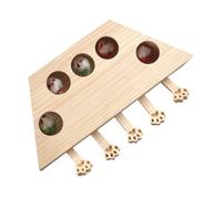 KHBUAB Jouet pour Chat D'intérieur en Bois Léger et Facile à Ranger, Souris Interactive pour Chaton Jouant et Stimulant Le Jeu Interactif