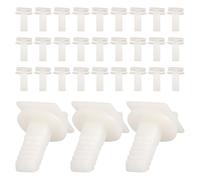KHBUAB Kit de Fixation Automobile pour Pare-brise 30pcs Clips de Retenue en Plastique Blanc Installation Facile et Fixation Sécurisée, pour Réparation Voiture