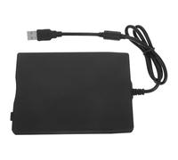 KHBUAB Lecteur de Disquettes USB Portable Noir en Abs, Plug and Play, Compatible avec PC Portable et Bureau, Taille 3,5 Pouces, Adaptateur Externe Facile à Utiliser