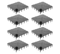 KHBUAB Lot de 12 Plaques de Séparation pour Aquarium en PVC Noir Conception à Trous Denses, Facile à Poser pour Filtration et Séparation du Sable au Fond