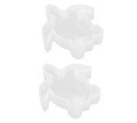 KHBUAB Lot de 2 Moules en Silicone Blanc Forme Tortue de Mer 3d pour Résine et Fabrication de Savonnette, Démoulage Facile et Usage Polyvalent pour Loisirs Créatifs