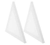 KHBUAB Lot de 2 Panneaux de Peinture Triangulaires Blancs en Coton pour Dessin Diy, Stabilité et Permanence, Adaptés à Divers Types de Supports pour Étudiants et Artistes