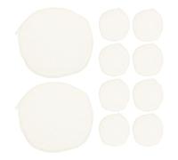 KHBUAB Lot de 20 Tapis Vapeur en Coton Beige 18 Cm, Doublures Réutilisables Antiadhésives et Respirantes pour Cuiseur Vapeur, Accessoires la Cuisine Adaptés Cuisson Dim Sum et