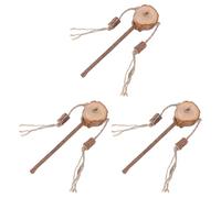KHBUAB Lot de 3 Jouets Interactifs pour Chat en Corde Colorée Forme Tambourin pour Chatons, Stimule la Mastication et Protège Les Meubles
