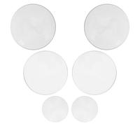 KHBUAB Lot de 6 Lentilles en Verre Double Convexe pour Laboratoires, Diamètre 3-5 Cm, Démonstration des Principes Optiques, pour Expériences Scientifiques
