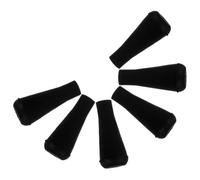 KHBUAB Lot de 6 Pointes de Flèches en Caoutchouc Noir, Remplacement Facile et Sûr pour Pratique du Tir à Arc en Extérieur et Activités de Jeu