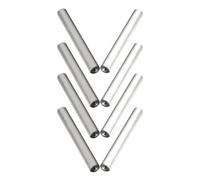 KHBUAB Lot de 8 Tiges D'électrolyse en Fer Doux et Aluminium pour Électroaimant, Anode de Chauffe-eau et Test Qualité de L'eau, Accessoires de Remplacement pour Chauffe-eau