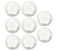 KHBUAB Lot de 8 Ventouses Blanches en Plastique pour Plateforme de Tortue, Support d'escalade Facile à Installer, Adapté aux Surfaces Vitrées et Aquariums