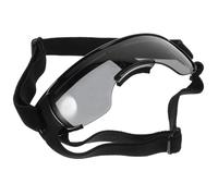 KHBUAB Lunettes de Soleil pour Chiens Noirs Protection Oculaire pour Chien avec Protection UV Anti-buée Ajustables pour Chiots Équipement Extérieur Résistant aux UV
