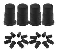 KHBUAB Manchons Pivotants pour roulettes de Meubles en Abs Noir, Remplacement de Douille de Roulette 20 Pièces, Accessoires Pratiques pour Objets en Bois