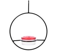 KHBUAB Mangeoire à Oiseaux Suspendue Métal pour Colibris Distributeur Eau Extérieur Résistant Facile à Nettoyer Décoration Jardin et Terrasse