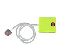 KHBUAB Mini Pompe à Oxygène Portable Verte pour Aquarium et Pêche en Extérieur Performance Stable, Légère en Abs, Incluant Tube à Air et Pierre à Bulles, pour Transport de Petits