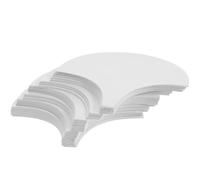 KHBUAB Modèle de Courtepointe Soi-même en Papier Blanc Forme Coquillage, Réutilisable et Facile à Utiliser, Pack de 200 Pièces pour Quilting DIY
