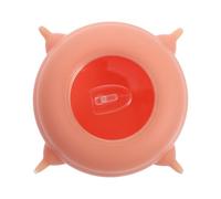 KHBUAB Nourrisseur en Silicone pour Animaux de Compagnie, Chiot pour Dent Élasticité et Facile à Ranger, Outil d'alimentation pour Petits Animaux Rose