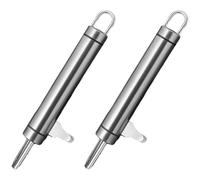 KHBUAB Ouvre-Noix de Macadamia en Acier Inoxydable Design Simple et Pratique 2 Pièces Outil Robuste et Facile à Utiliser pour Casser Noisettes et Noix