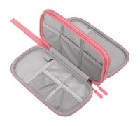 KHBUAB Paquet de Rangement pour Appareils Électroniques Double Couche, Pochette Transparente Étanche en Tissu Oxford pour Câbles et Petits Fils, pour Voyage