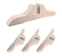 KHBUAB Pieds de Séparateur D'écran Support pour Création D'espaces Privés et Délimitation de Zones Lot de 4 en Bois Beige, Installation Rapide et Simple