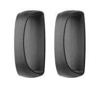 KHBUAB Poignées Autocollantes pour Portes Cuisine en Pvc Noir, Installation Simple, Confort D'utilisation, Lot de 1 Paire pour Armoires et Tiroirs
