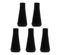 KHBUAB Pointe de Flèche en Caoutchouc 6mm Lot de 5, Noire