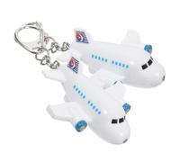 KHBUAB Porte-clés Lumineux LED Avion 2pcs en Plastique Son et Design Unique, Décoration de Clé pour Anniversaire et Paquet à Dos Garçon et Filles