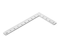 KHBUAB Règle Carrée en Acier Inoxydable 90° Équerre Miniature Graduée pour Artisanat du Bois et Mesure Précise de Cuir