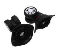 KHBUAB Roues de Rechange pour Valise 2pcs en Plastique Noir, Roulettes Pivotantes Silencieuses pour Réparation de Bagages Lors Déplacements
