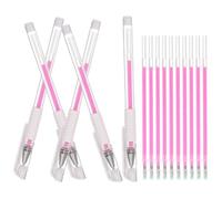 KHBUAB Stylo à Tatouage Étanche Rose pour Marquage Précis Peau, Corps et Lèvres, Corps en Plastique Délicat, Kit de 15 Pièces pour Professionnels et Femmes