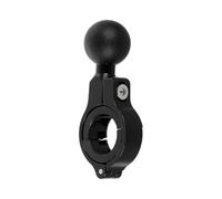 KHBUAB Support de Guidon de Moto pour Fixation Ferme et Rotation Flexible Noir en Alliage D'aluminium Adaptateur à Billes Compatible Vélo Tout- et Téléphone