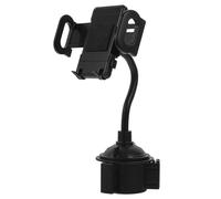 KHBUAB Support de Téléphone pour Voiture Tableau de Bord pour Smartphone en ABS et Silicone Multifonction Noir Réglable en Hauteur et Angle, Maintien Stable Pendant la Conduite