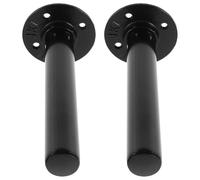 KHBUAB Support Disque Musculation en Fer Noir 2pcs, Rack à Haltères de Gym Mural pour Optimisation D'espace, Solution Polyvalente de Rangement pour Home Gym