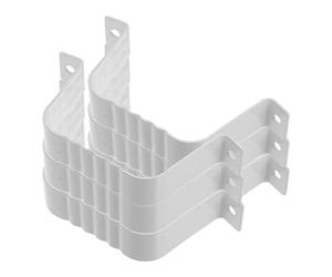 KHBUAB Supports de Gouttière Robustesse 6 Pièces 13X6X2.5Cm Sangles Vis Adaptées aux Villas et Jardins Extérieurs
